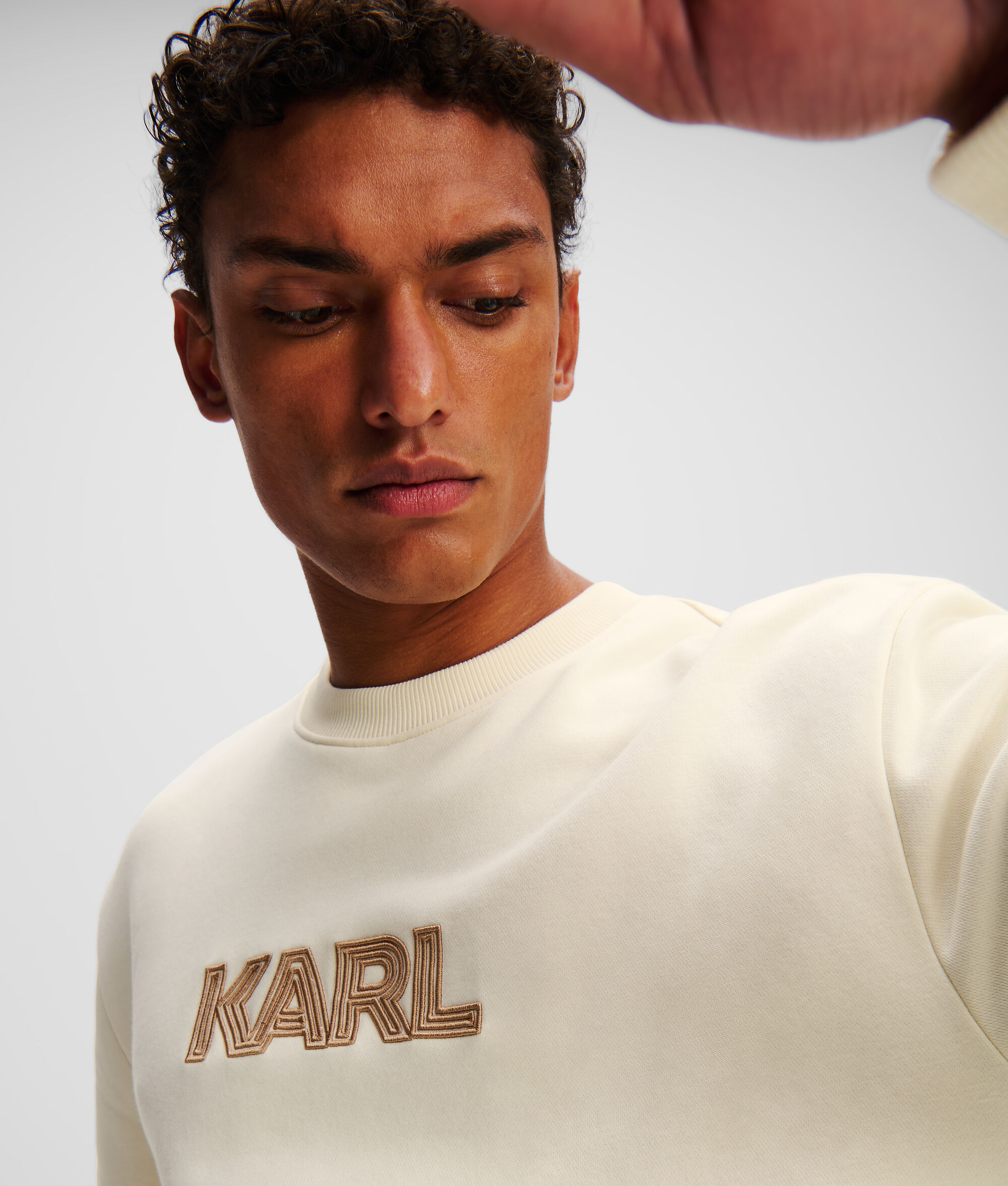 (image for) Smooth-Running KARL LOGO ART DECO SWEATSHIRT